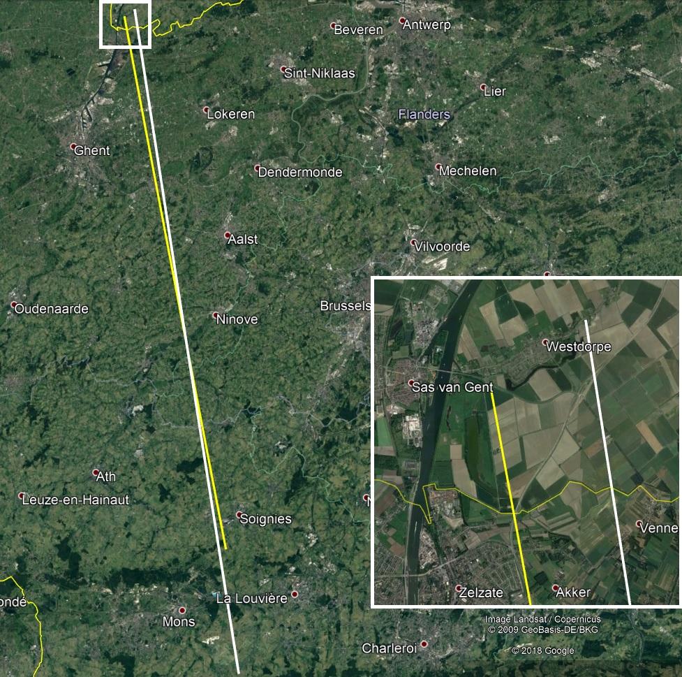 Trajectory and orbit Belgian fireball 2019 February 15 | eMetN Meteor ...