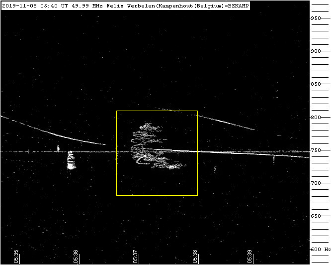 Radio meteors November 2019
