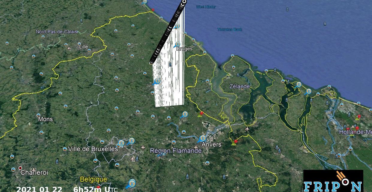 Fireball of 2021 January 22 above Belgium