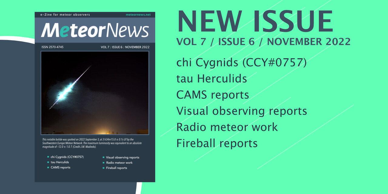 November issue of eMeteorNews online