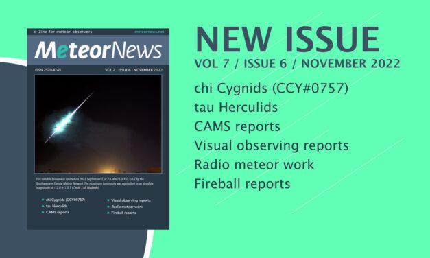 November issue of eMeteorNews online