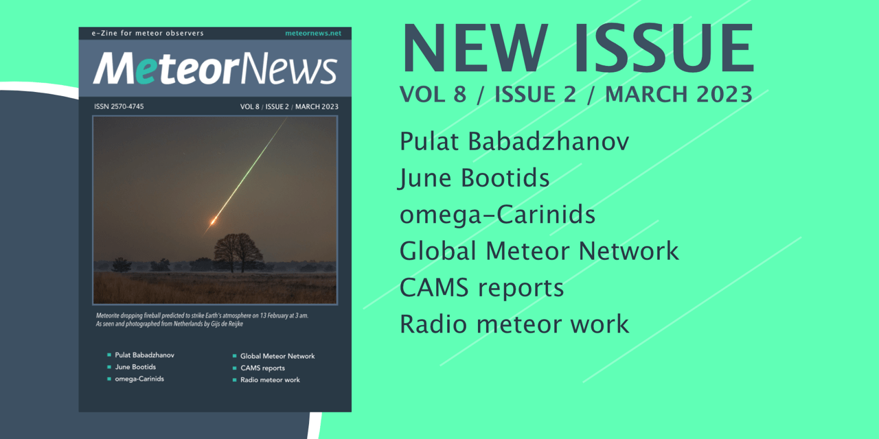 March issue of eMeteorNews online