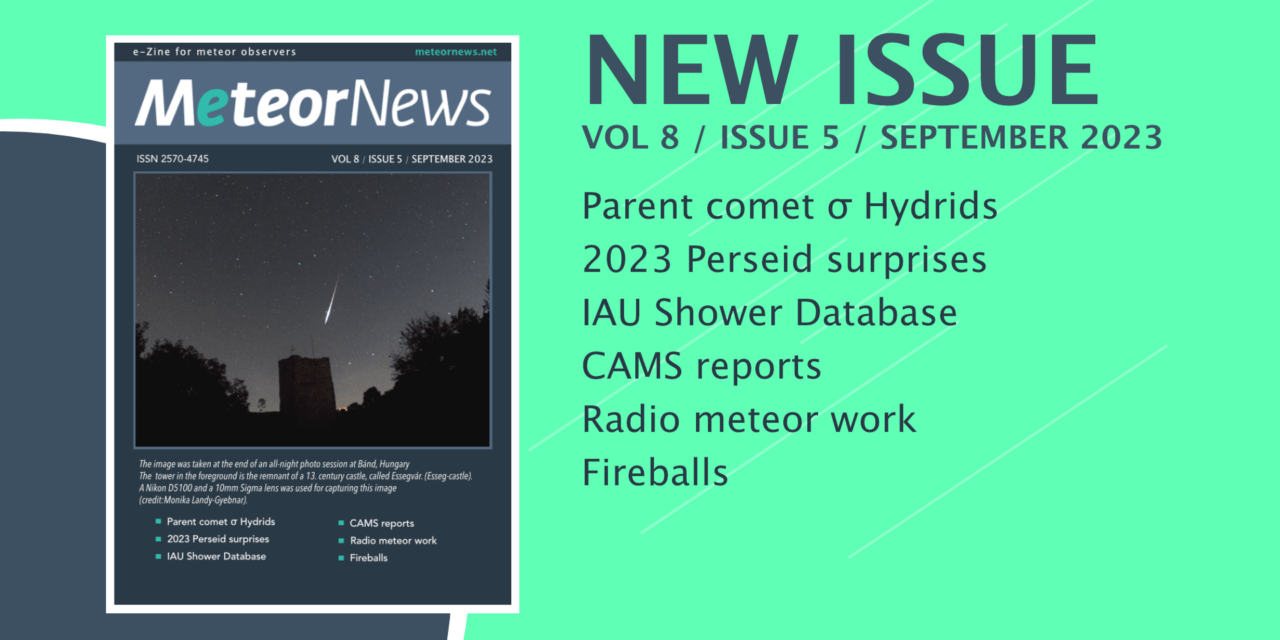 September issue of eMeteorNews online