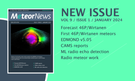 January issue of eMeteorNews online