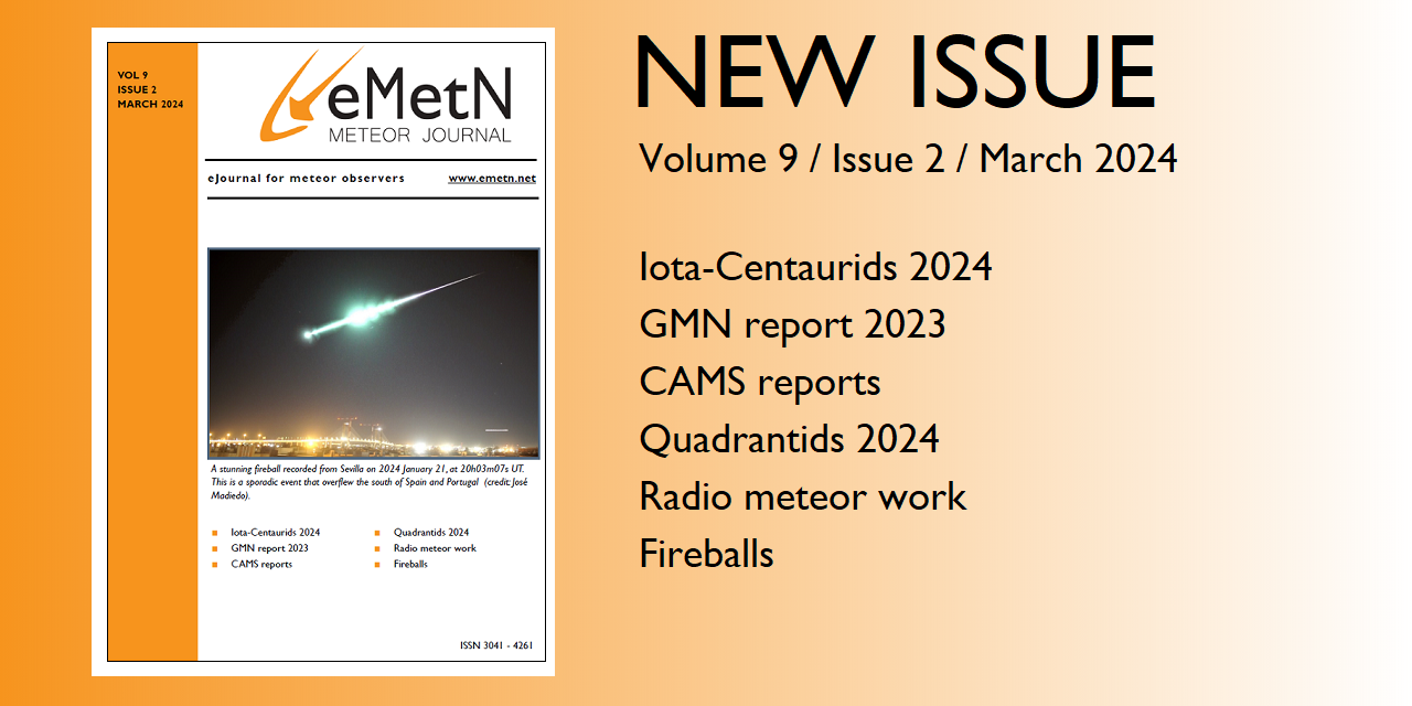 March issue of eMetN Meteor Journal online