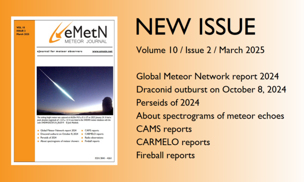 March issue of eMetN Meteor Journal online