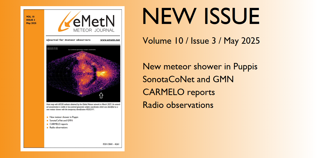 May issue of eMetN Meteor Journal online