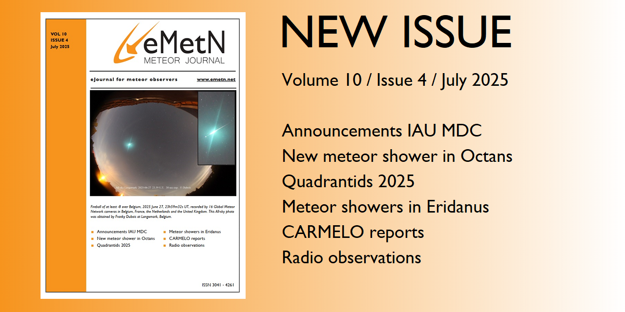 July issue of eMetN Meteor Journal online