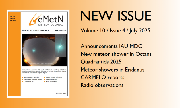 July issue of eMetN Meteor Journal online