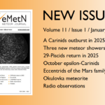 January 2026 issue of eMetN Meteor Journal online