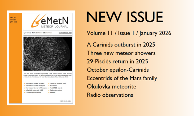 January 2026 issue of eMetN Meteor Journal online