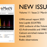 March 2026 issue of eMetN Meteor Journal online