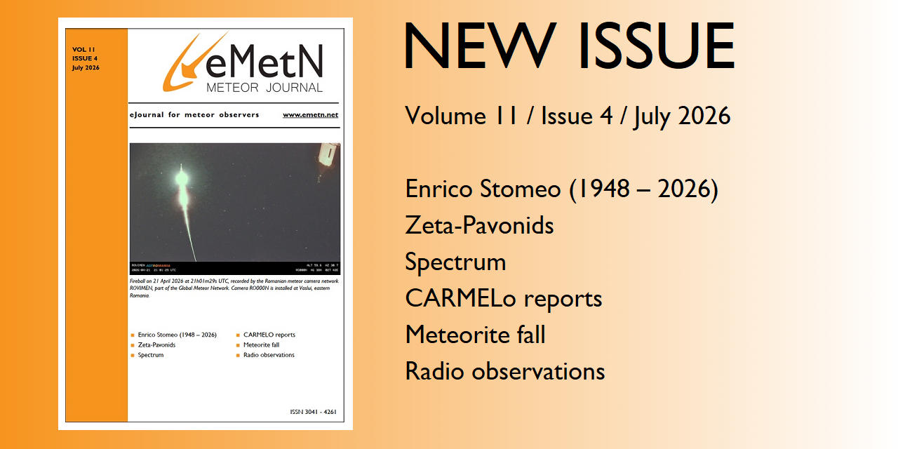 July issue of eMetN Meteor Journal online
