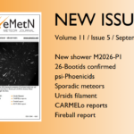 September 2026 issue of eMetN Meteor Journal online
