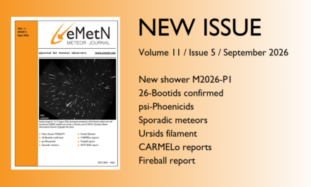 September 2026 issue of eMetN Meteor Journal online